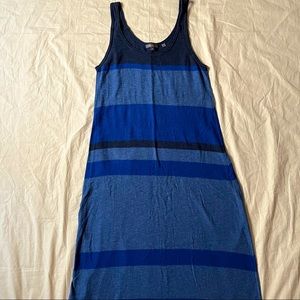 Vince Blue Striped Knit Maxi Dress Size M